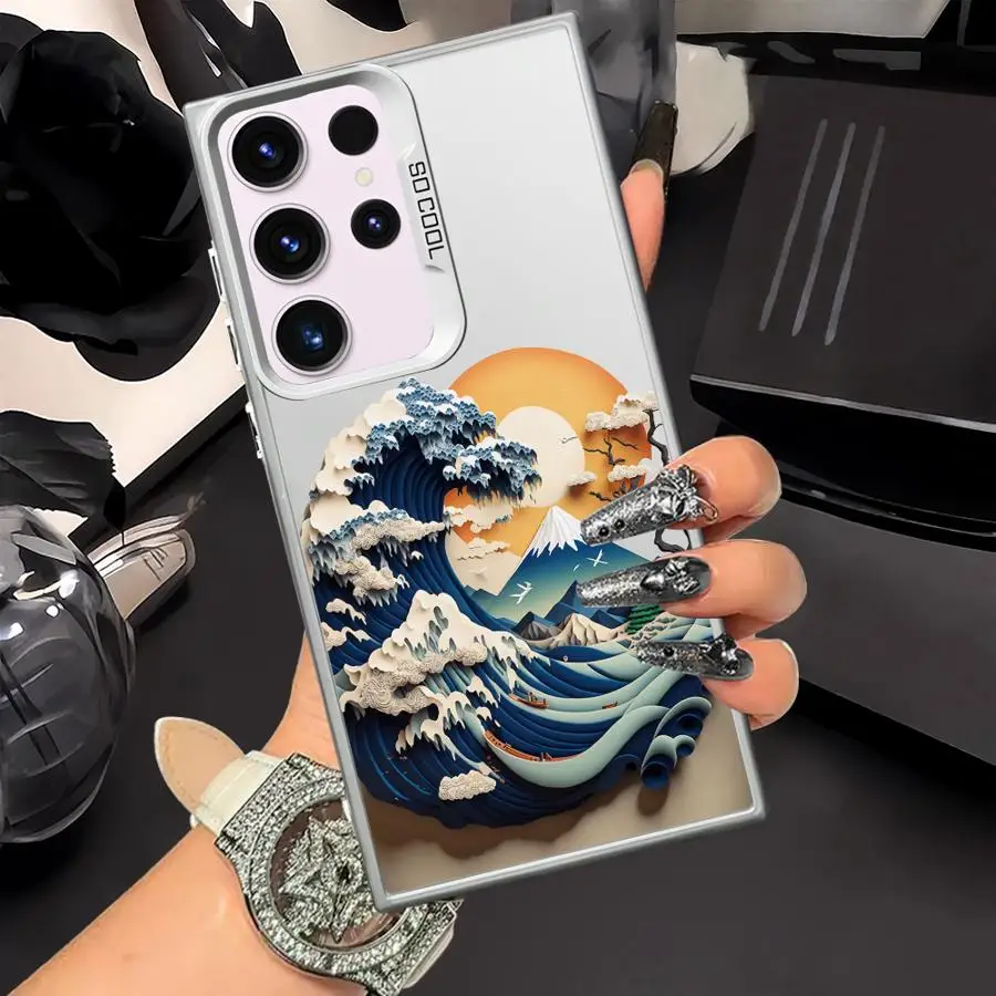 حافظة لهاتف سامسونج جالاكسي S25 نوت 20 الترا S22 S20 Plus S21 S23 S23 S24 FE تعليق السماء الصيفي #5