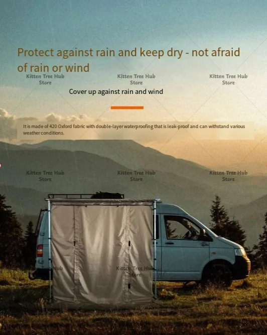 Self-driving tour car side shelter with car canopy awning car side tent house outdoor camping