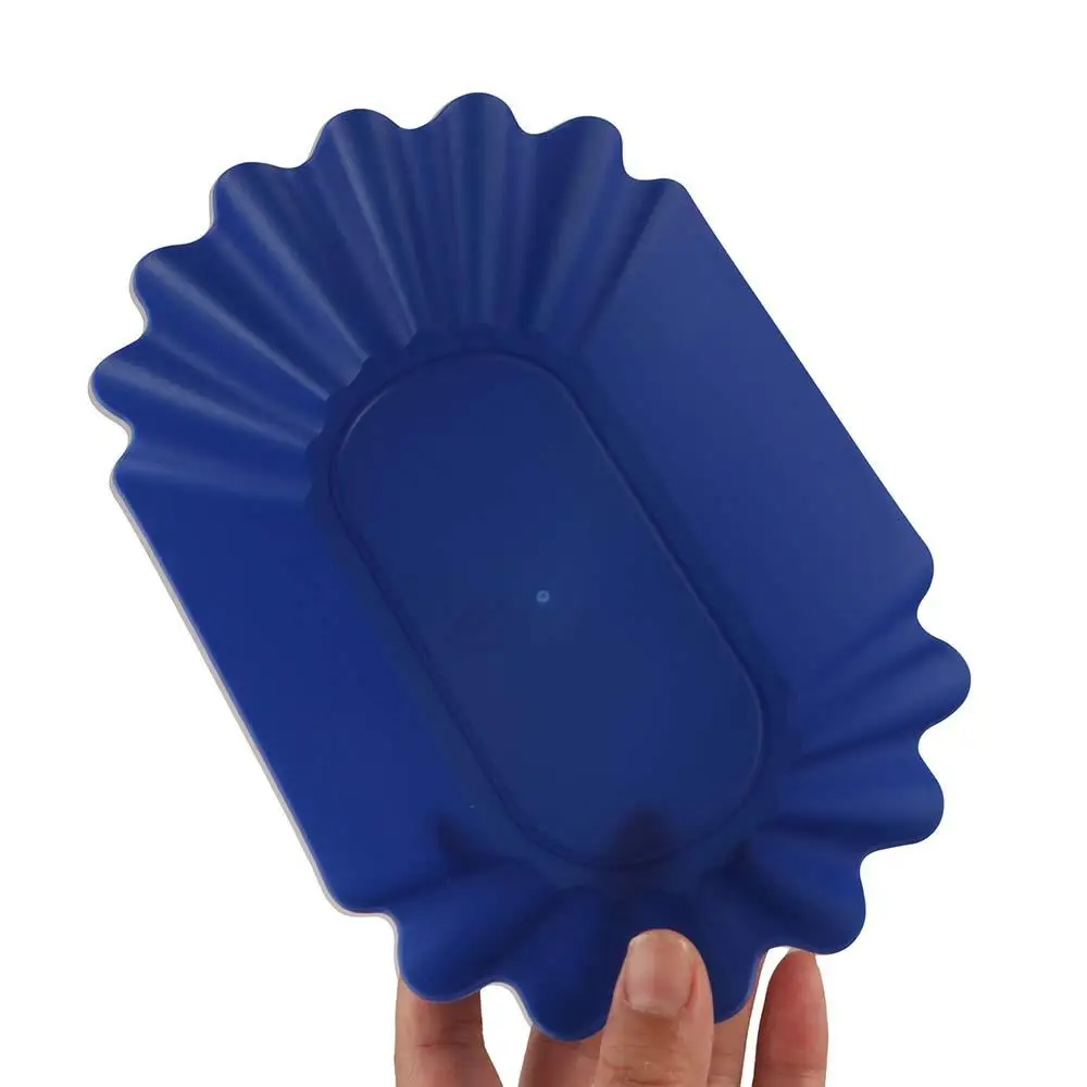 Plastic Coffee Bean Tray 22.3x13x3.5cm Reusable Sample Display Tray Oval Space Saving Snack Serving Tray Select Coffee Set