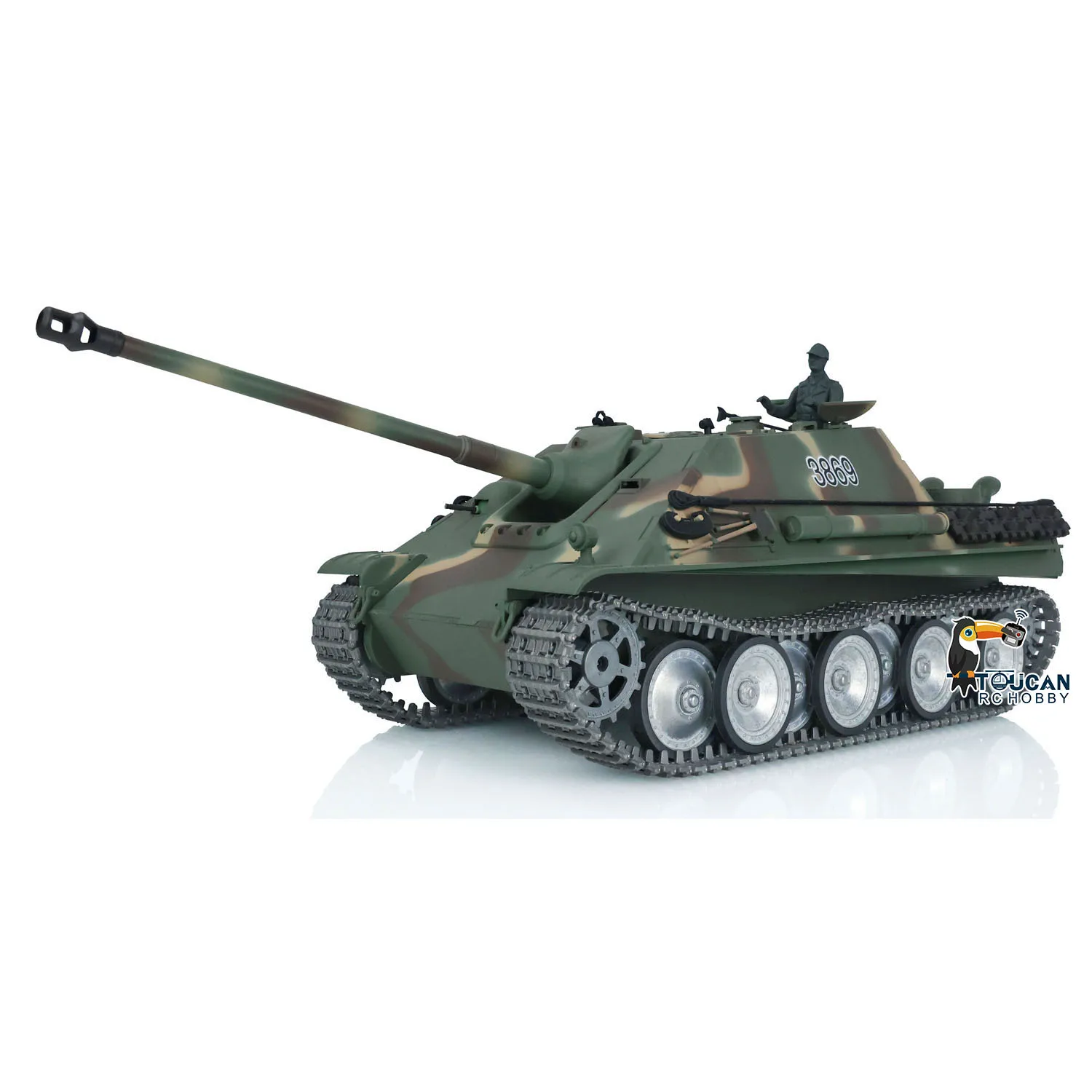 

HENG LONG 1/16 7,0 по индивидуальному заказу Jadpanther RTR RC Tank 3869 FPV Металлические гусеницы Колеса Дистанционный танковый автомобиль TH17442-SMT4