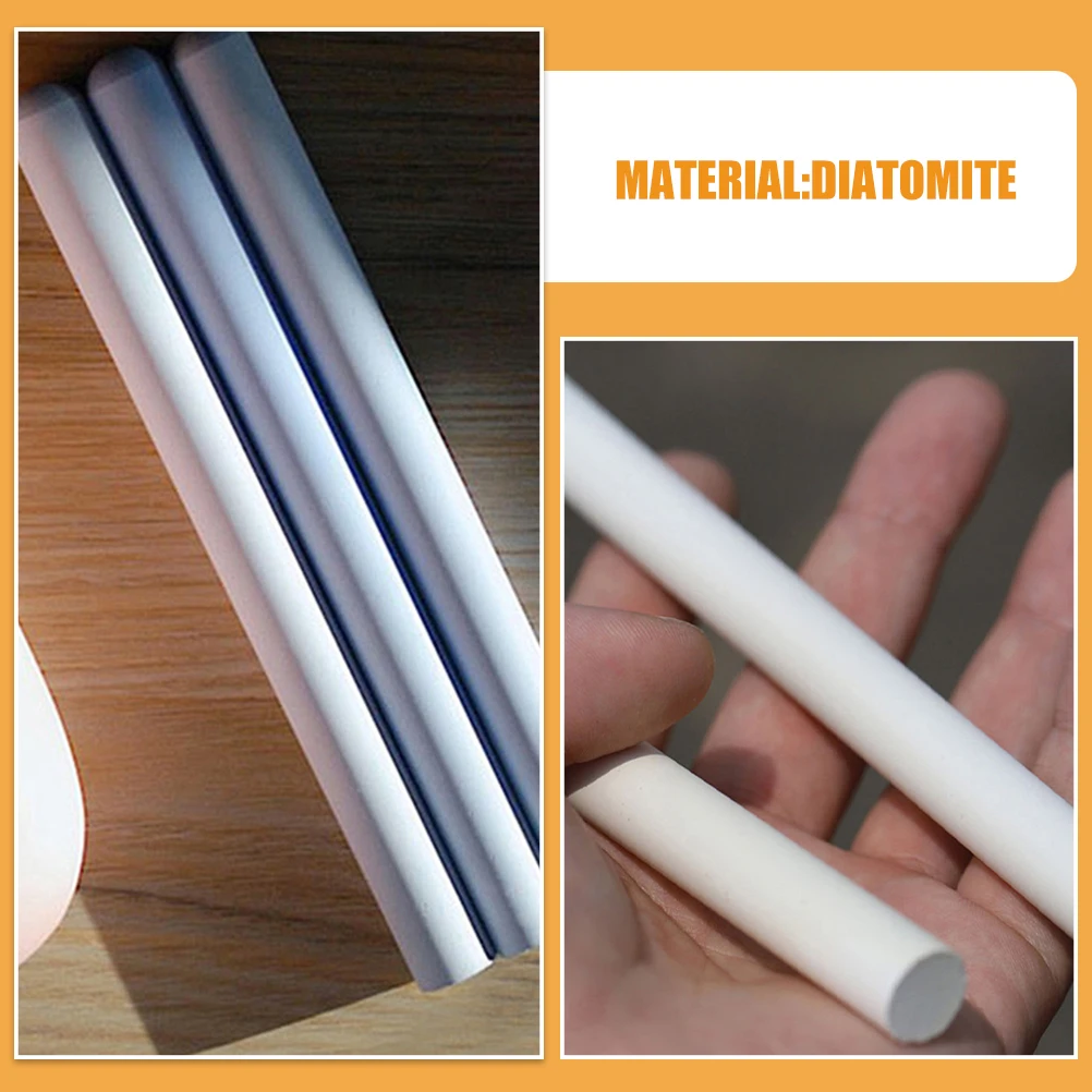 5pcs Diatomite Drying Rods Natural Water-Absorbing Drying Tool Reusable Moisture Control Rod For Wardrobe Shoe Cabinet Drawer