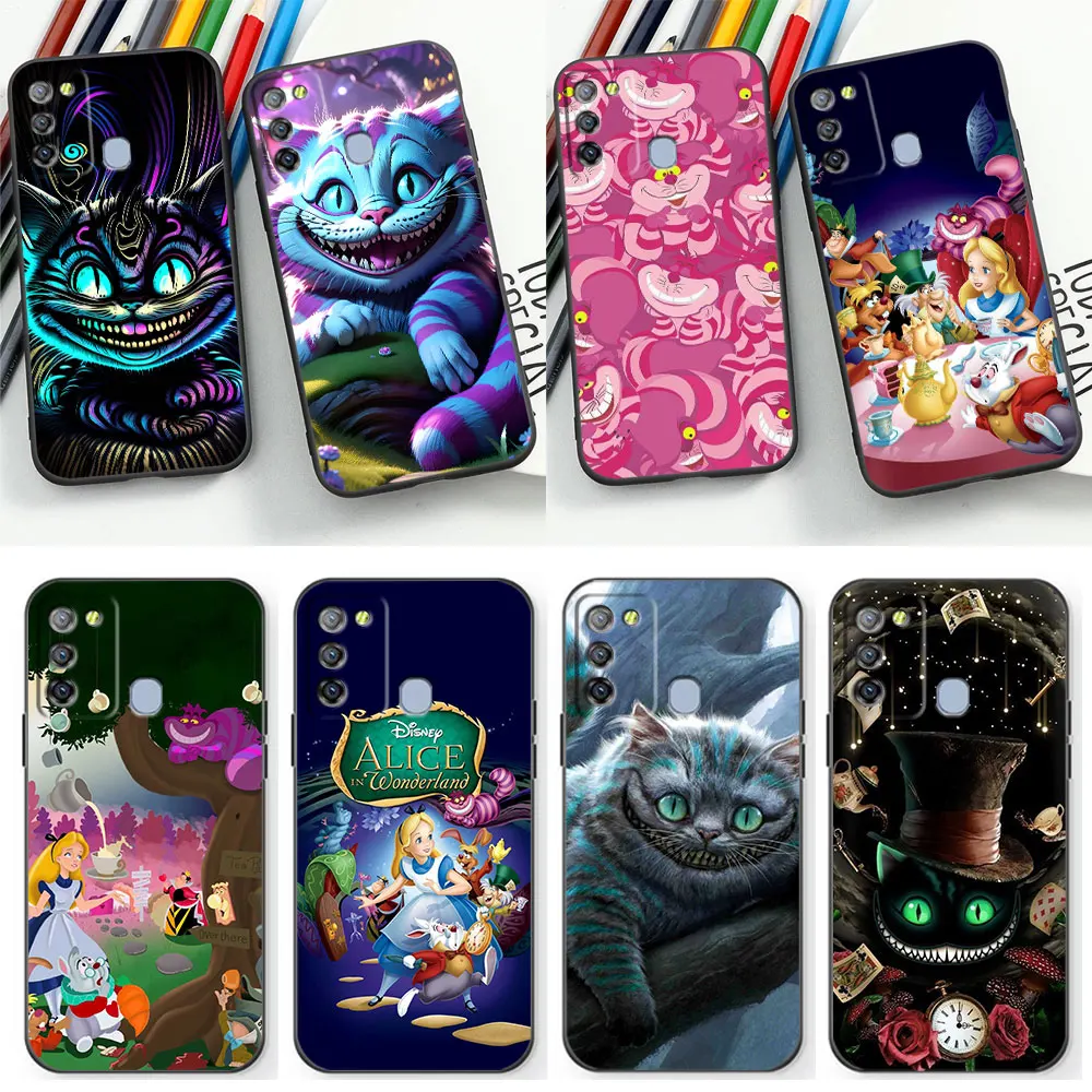 

Cheshire Cat Alice in Wonderland Case For Infinix Note 40 30 30I 12 12G96 11 10 11S VIP PLAY Tecno Pova 5 4 2 Camon 20 PRO Cover