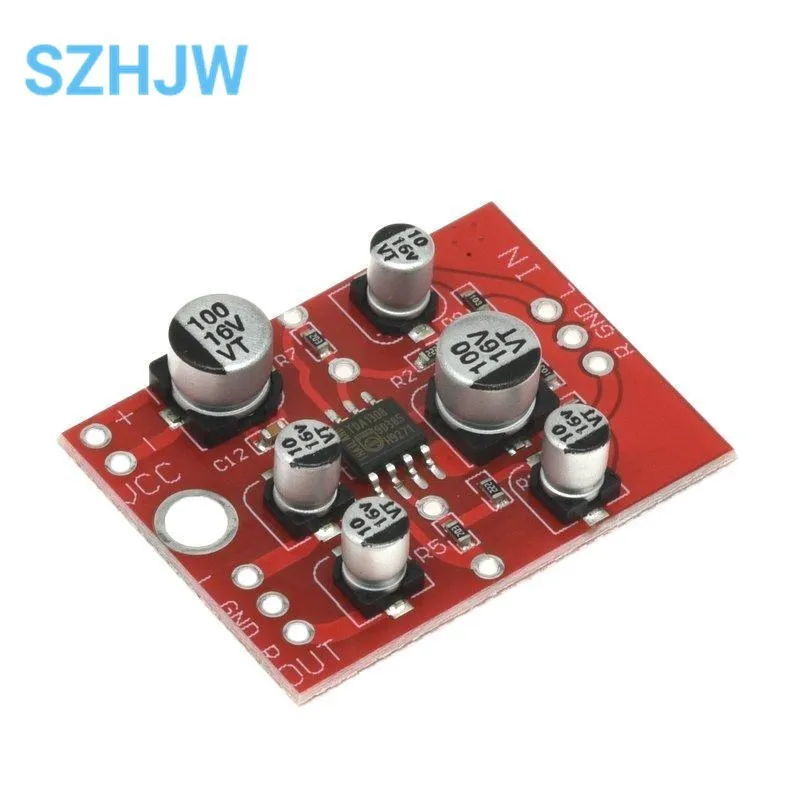 DC 5V-15V AD828 Stereo Preamp Power Amplifier Board Audio Preamplifier Module