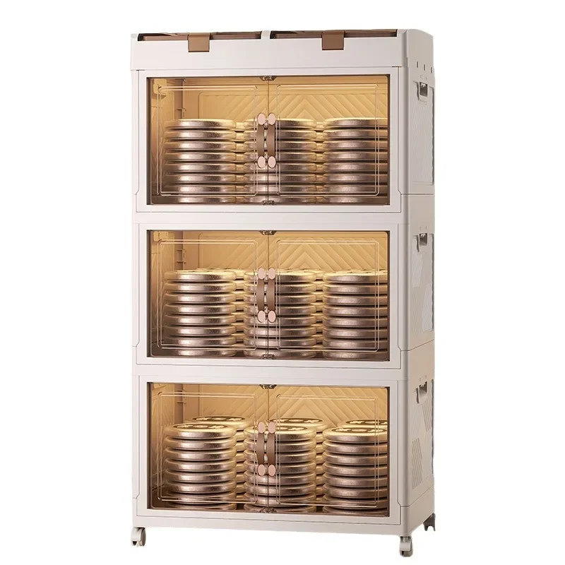 ตู้เก็บของแบบพับได้ ตู้เก็บของขนาดใหญ่ ตู้เก็บของเคลื่อนที่สำหรับใช้ในบ้าน