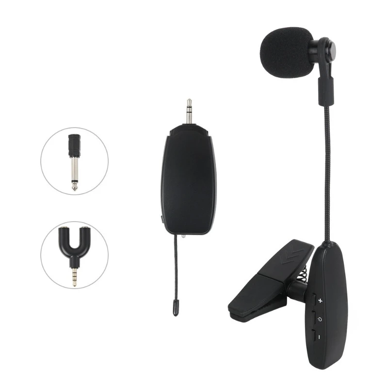 

Wireless Saxophone Musical Instrument Microphone Special Musical Instrument Pickup Microphone Stage Outdoor Performance KX621