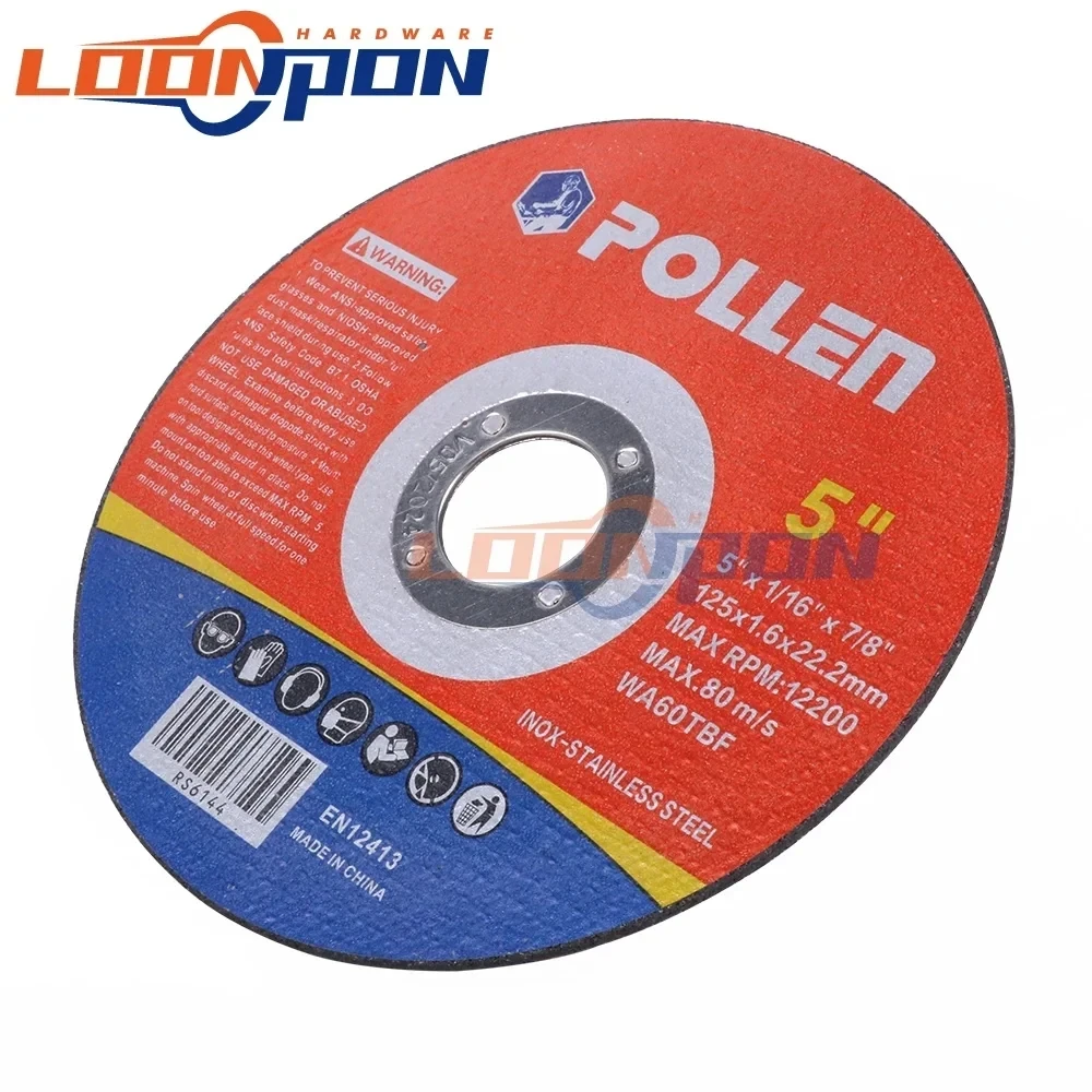 

125/115 мм режущий диск из смолы, режущее лезвие, вращающийся инструмент для угловой шлифовальной машины для резки металла