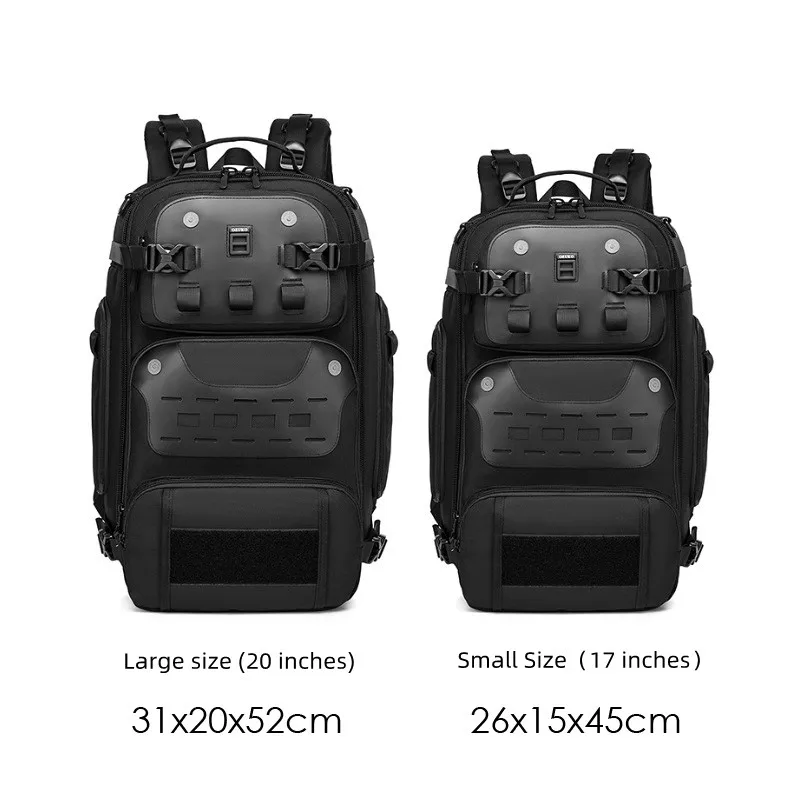 Ozuko New Men\'s Backpack Large Capacity Outdoor Waterproof Travel Backpack Multifunctional 15.6 inch Laptop Backpack