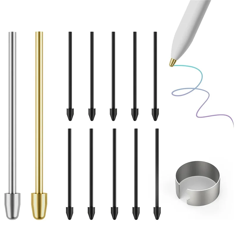 Reliable-For Remarkable 2 Pen Tips,Metal Remarkable Pen Tips,Replacement Tips/Nibs Refill Accessories 12Pcs