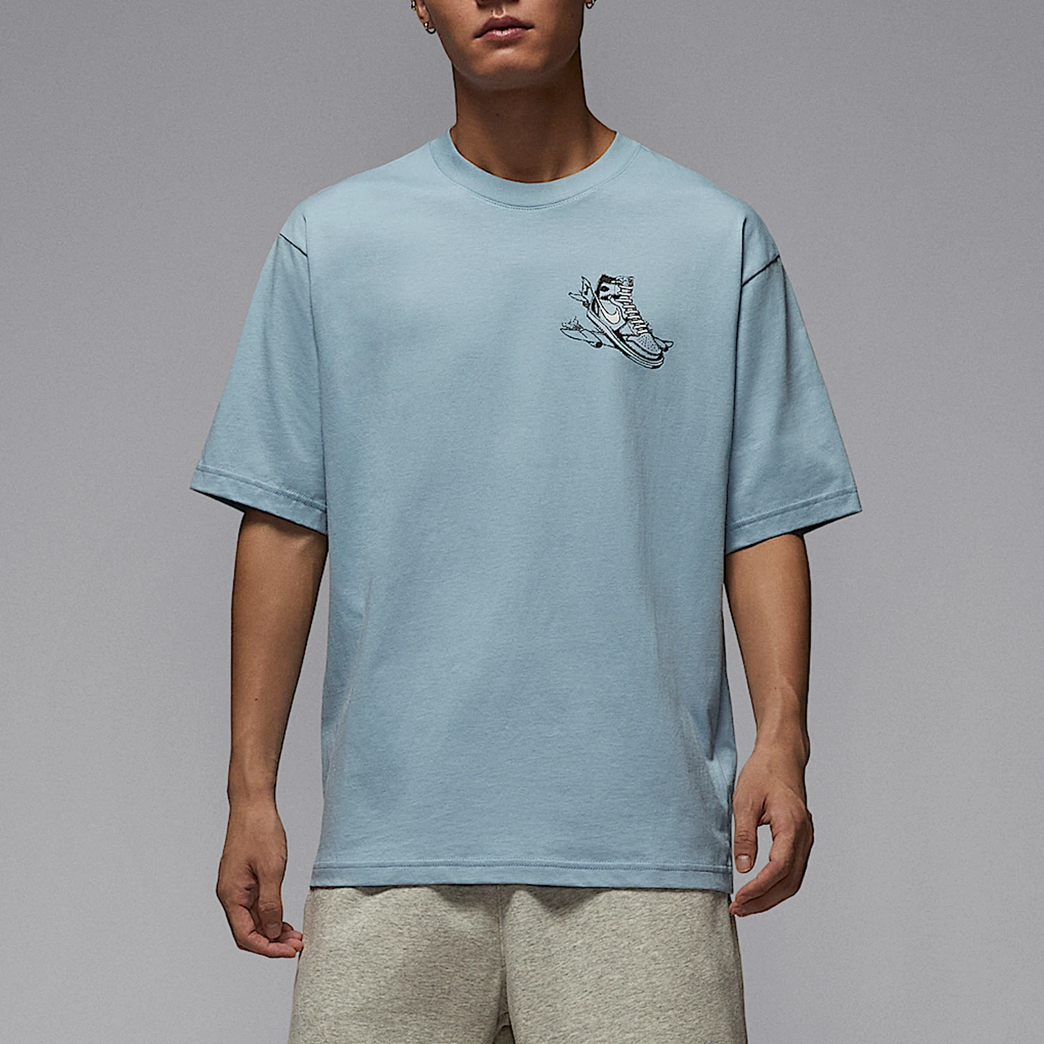 

Nike genuine Jordan Men's Soft Breathable Sport T-shirt HQ8973-427