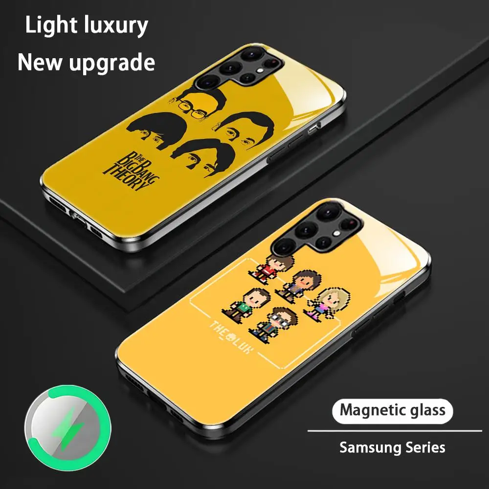 

Горячая новинка: Чехол для телефона Samsung S26 S25 S24 S23 S22 S21 S20 Plus Ultra с дизайном «Теория Большого взрыва», стеклянный, магнитный