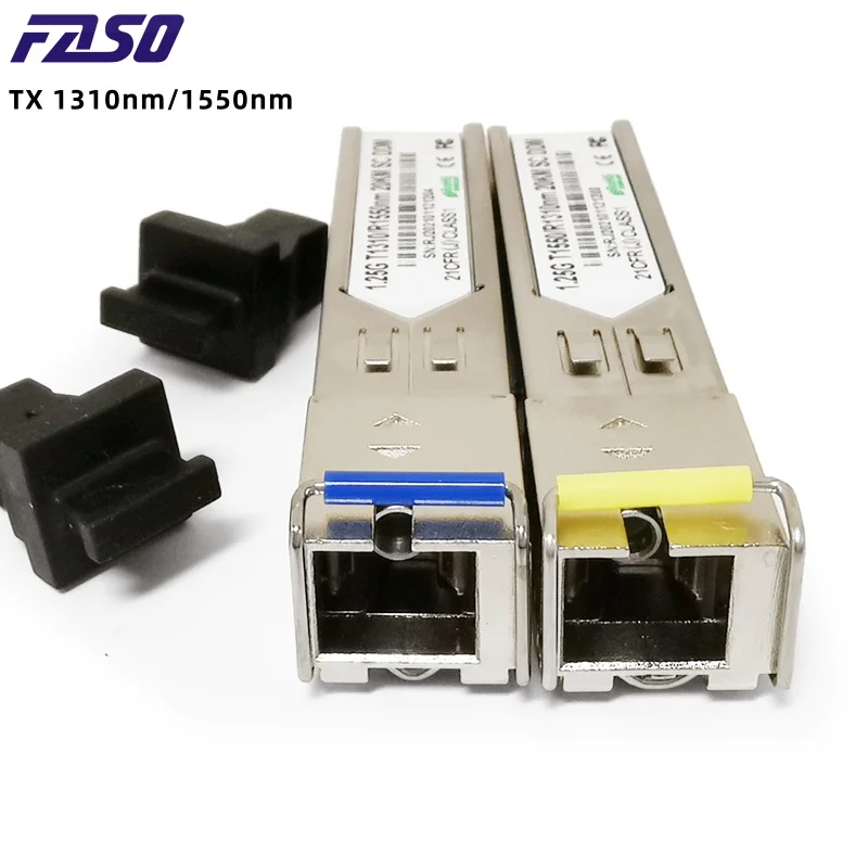 

1.25G SFP Module Fiber Optical Transceiver Module Simplex SC SM 1310nm/1550nm 20KM For Cisco/Mikrotik Gigabit Ethernet Switch