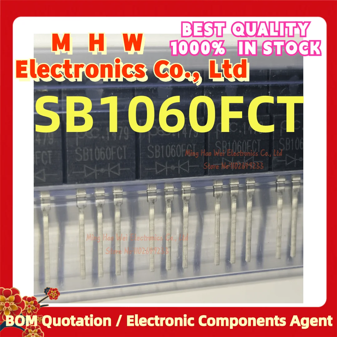 10PCS/LOT. MBR1060FCT SB1060FCT (PANJIT TO-220F) New Quality&Origianl.In stock. SB1060FCT MBR1060FCT SB1060 MBR1060