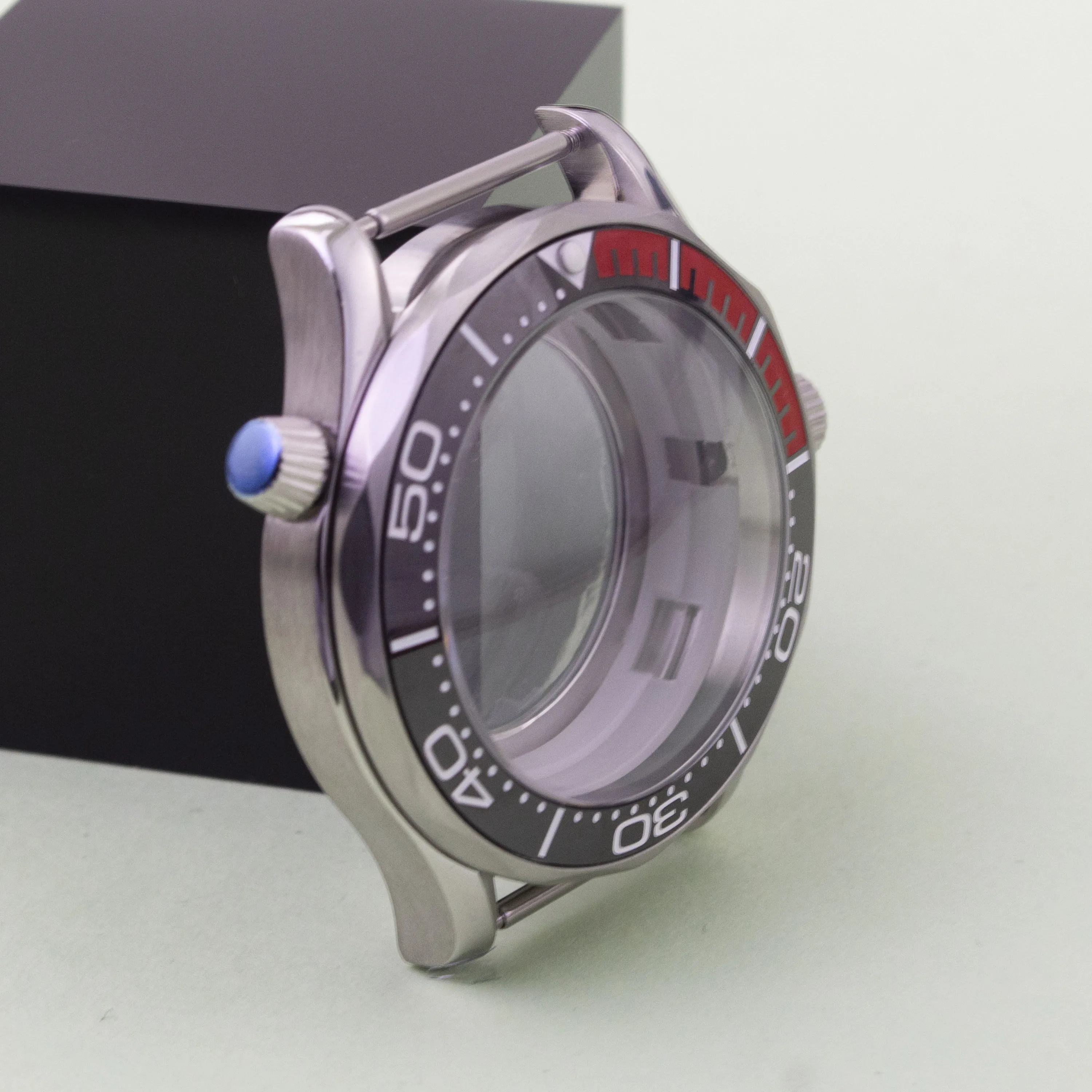 NH35 Watchcase for Seamaster 300 Case 41mm 316L Stainless Steel 10bar Waterproof fit NH35 NH36 Movement NH35 Watch Case