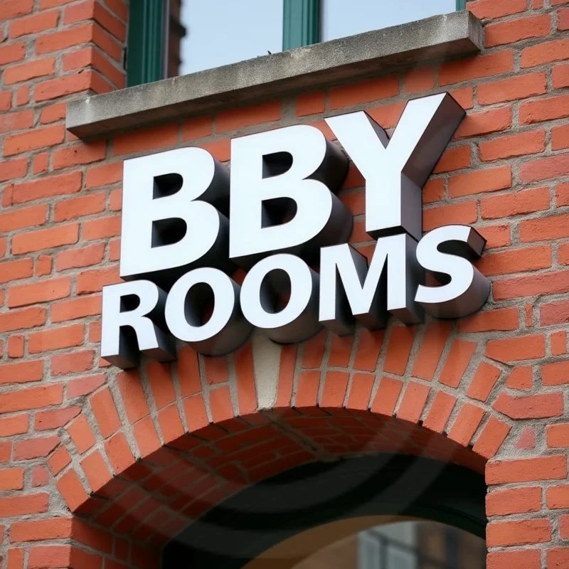 Sinal de metal 3D feito sob medida para vitrine ao ar livre, durável, à prova d'água, sinalização comercial adequada para restaurante, shopping, escritório