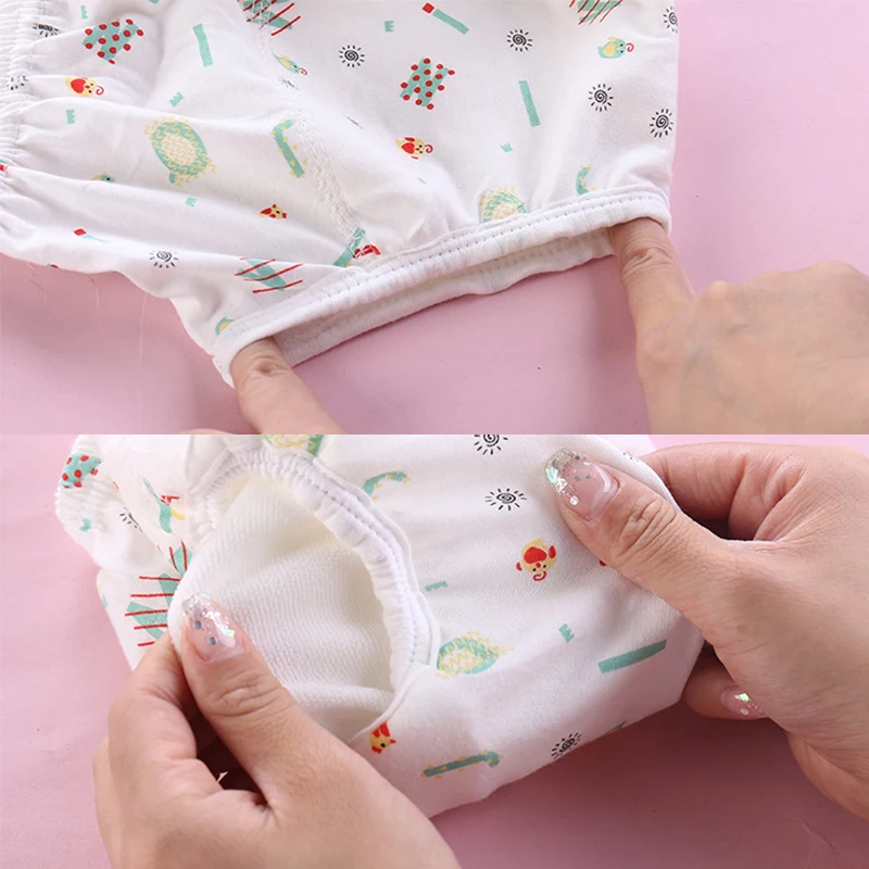 Reusable Baby Diapers Changing Reusable Training Pants Washable Cloth Nappy Newborn Waterproof Cotton Diaper Cover Underwear