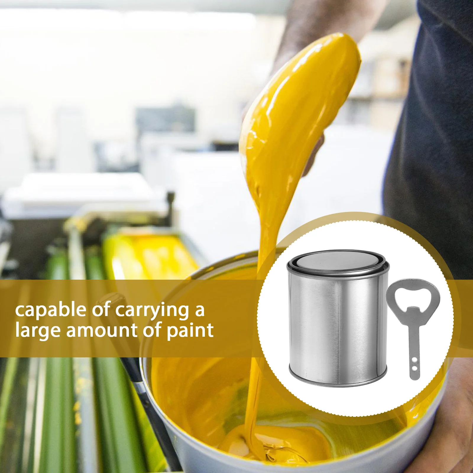 1 Set Kaleng Kosong Dengan Tutup, Wadah Penyimpanan Logam Bulat Kecil Tanpa Lapisan Untuk Cat Sisa, Ember Cat Untuk Primer dan Perekat