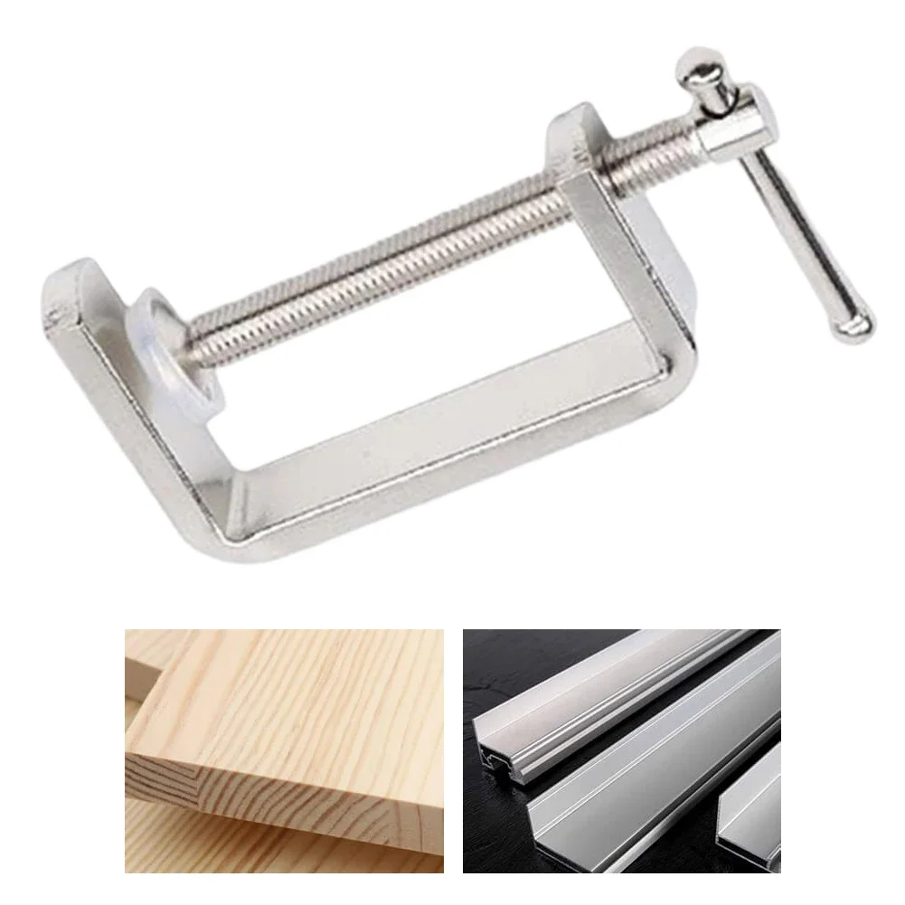 Heavy-Duty G Clamp For Woodworking Metal Plastic Stone Clamping With Protective Head Cover And T-Handle For Smooth Tightening
