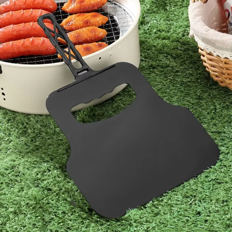 Manual Wind Maker Plastic Hand Fan Portable Fire Starter Tool for Outdoor Camping BBQ Grill Blowing Picnic Garden Patio Barbecue