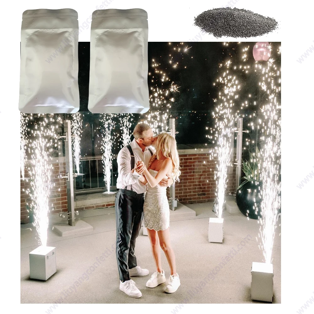 4Bag Cold Spark Machine High-Purity Ti Powder for Stage Machine Effect DMX Fountain Sparkular Bar Party Wedding Gender Reveal DJ