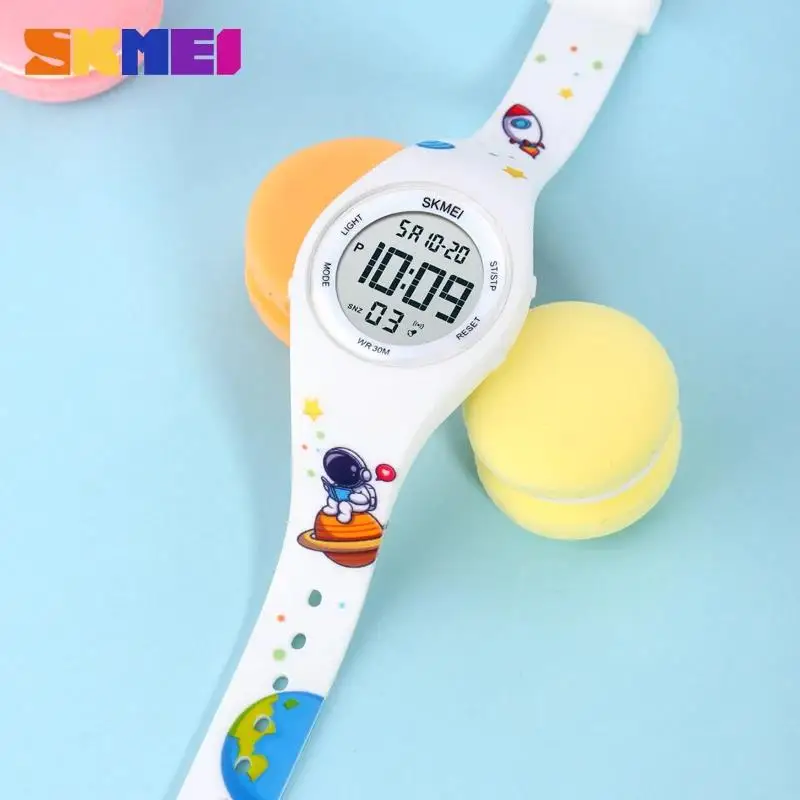 Cute Cartoon Panda Pattern Waterproof Kids Wristwatch with Chrono Countdown Feature for Boys & Girls Children's Clock Gift