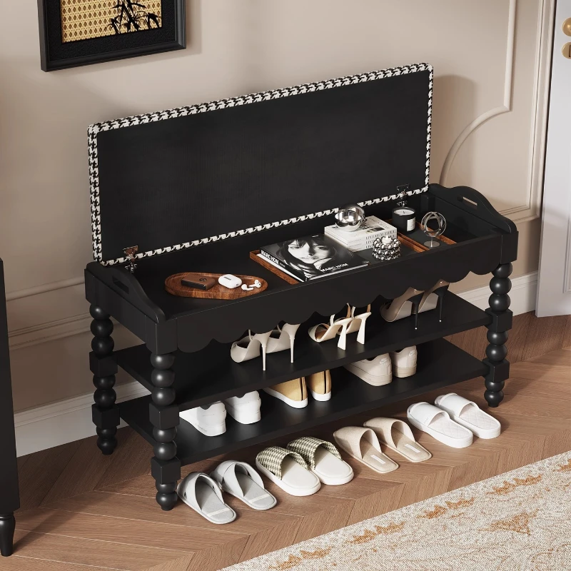 Integrated shoe stool entrance storage shoe rack