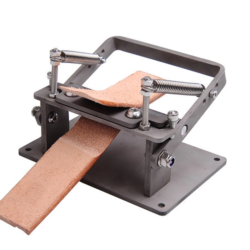 

New Stainless Steel Craft Leather Strips Belt Manual Thinning Machine DIY Cutting Peeler Tools Watch Strap Cut Evenly