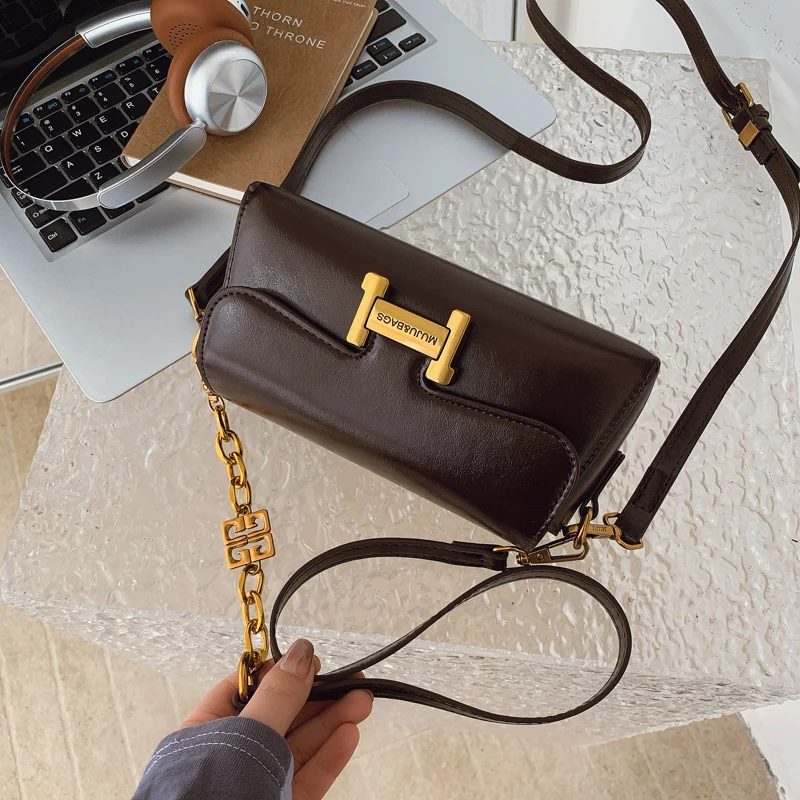 

Fashionable Ladies Messenger Bag Crossbody Leather Shoulder Handbags Women Luxury Brand Elegant Classic Versatile Use