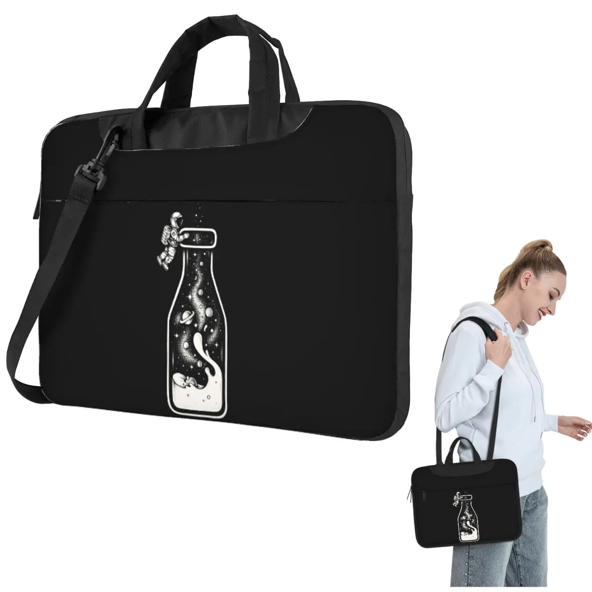 

Сумка для ноутбука Milky Way через плечо, сумка для компьютера, устойчивая защитная сумка для ноутбука для Macbook Pro