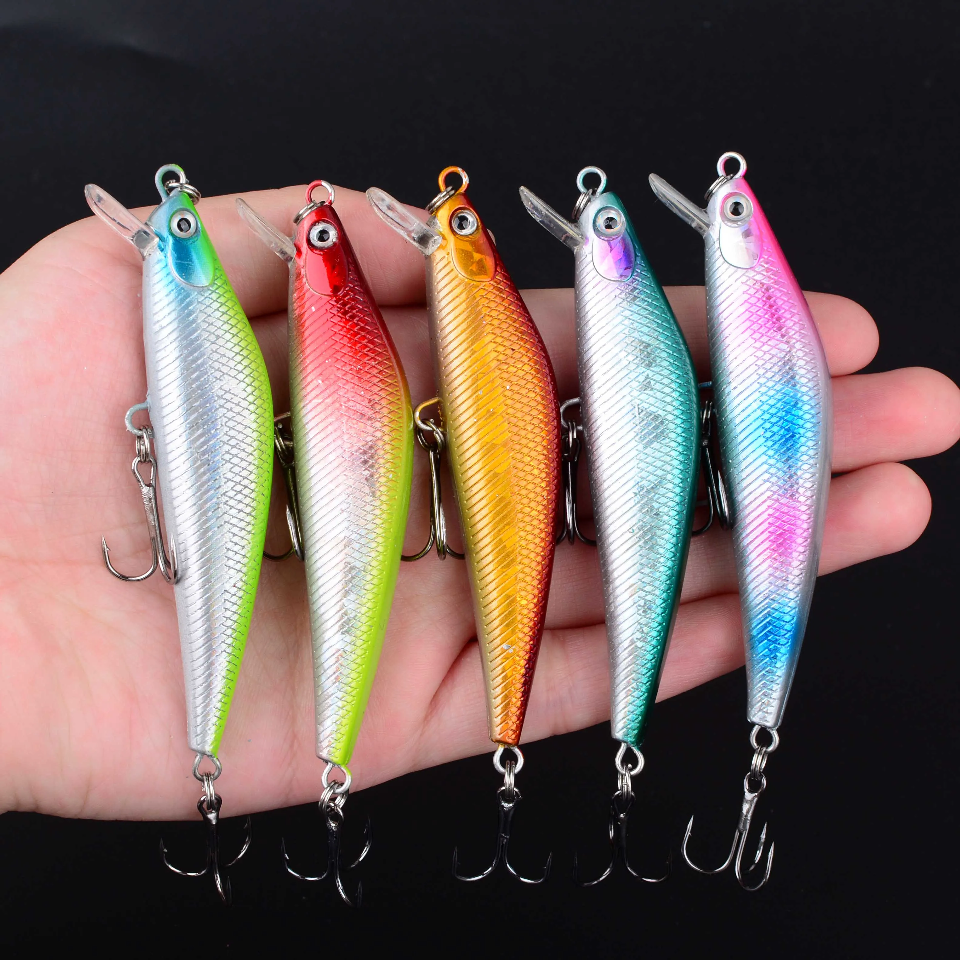 Minnow Crankbait con ojos 3D – Señuelo duro para pesca - imagen 4