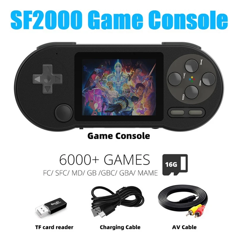 

SF2000 Console Built-In 6000 Games Classic Video Game Consoles Support AV Output