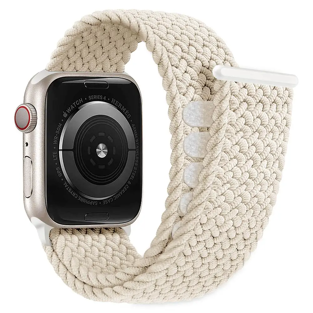 Braided Solo Loop For Apple watch Band 45mm 40mm 44mm 41mm 42mm 38mm 49mm Elastic bracelet iWatch series 7 se 6 3 Ultra 8 Band