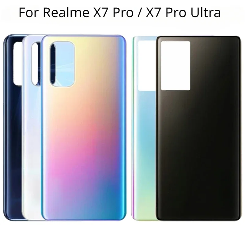 Back Cover For Realme X7 Pro RMX2121 RMX2111 Battery Cover Rear Door For Realme X7 Pro Ultra RMX3115 Housing Case Replacement