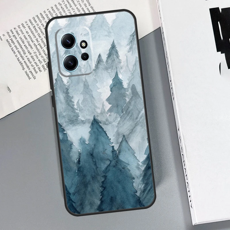 Forest Trees Mountain Case For Xiaomi Redmi Note 11 Pro Note 12 8 9 10 Pro 12S 10S 11S 9S Redmi 12C 9C 10C Capa