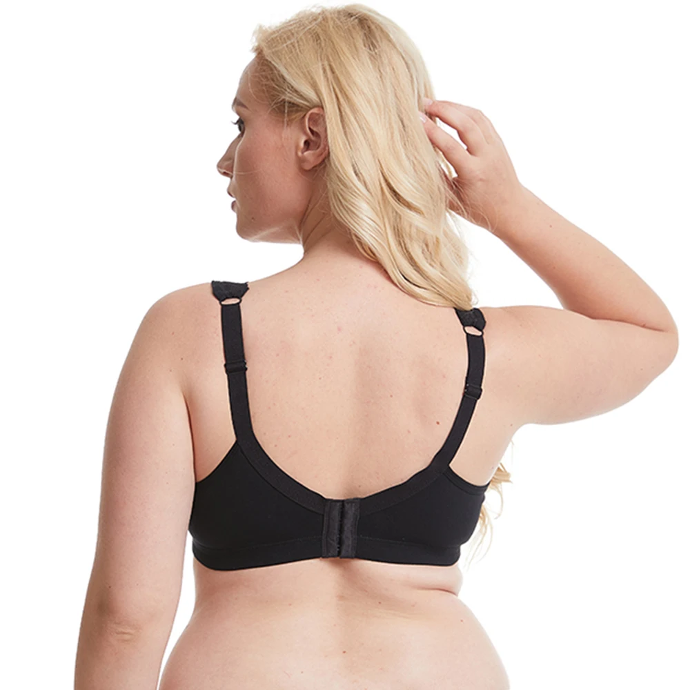 Soutien-gorge grande taille en coton, sous-vêtements, grande tasse, sans couture, sans fil, Ultra-mince, minimiseur, brassière A B C D E F G H I,