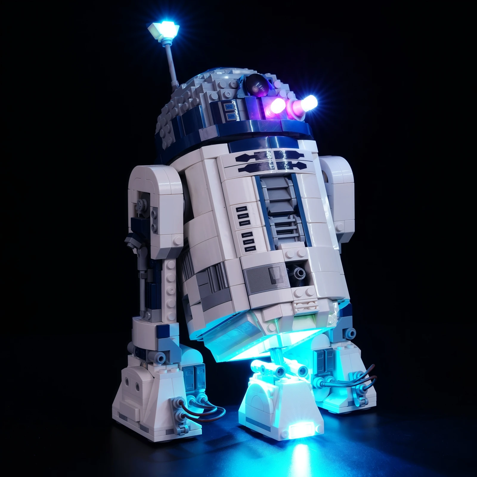 Maxcxt conjunto de luz led para lego star wars 75379 R2-D2 diy lâmpada decorativa com caixa bateria não inclui blocos de construção lego
