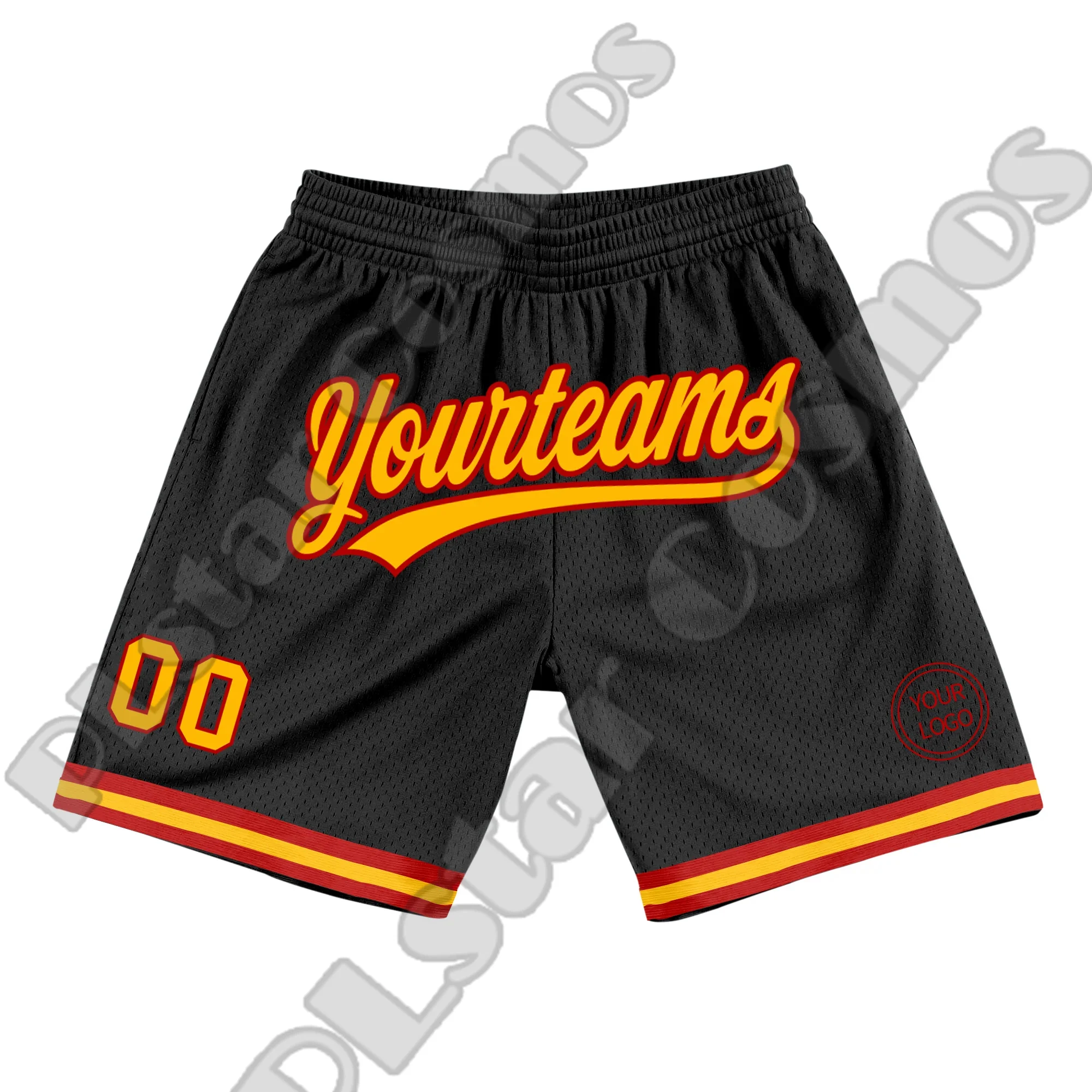 Custom Name Logo Team Number Basketball Shorts Pants Retro Breathable Mesh Sportswear 3DPrint Summer Harajuku Drop Shipping X6