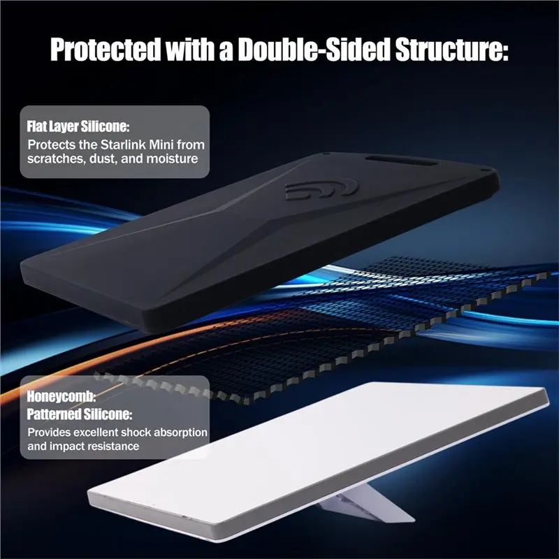 B44C For Starlink Mini Accessories Protective Cover Case For Starlink Mini Silicone Antenna Protection Case