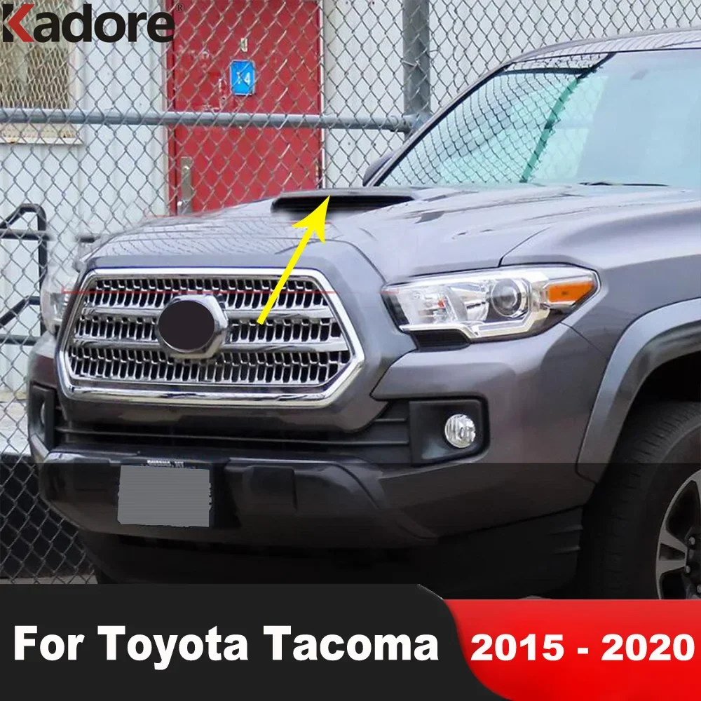 

Для Toyota Tacoma 2015 2016 2017 2018 2019 2020 хромированный передний капот автомобиля, крышка двигателя, верхняя решетка, литьевая полоса, аксессуары