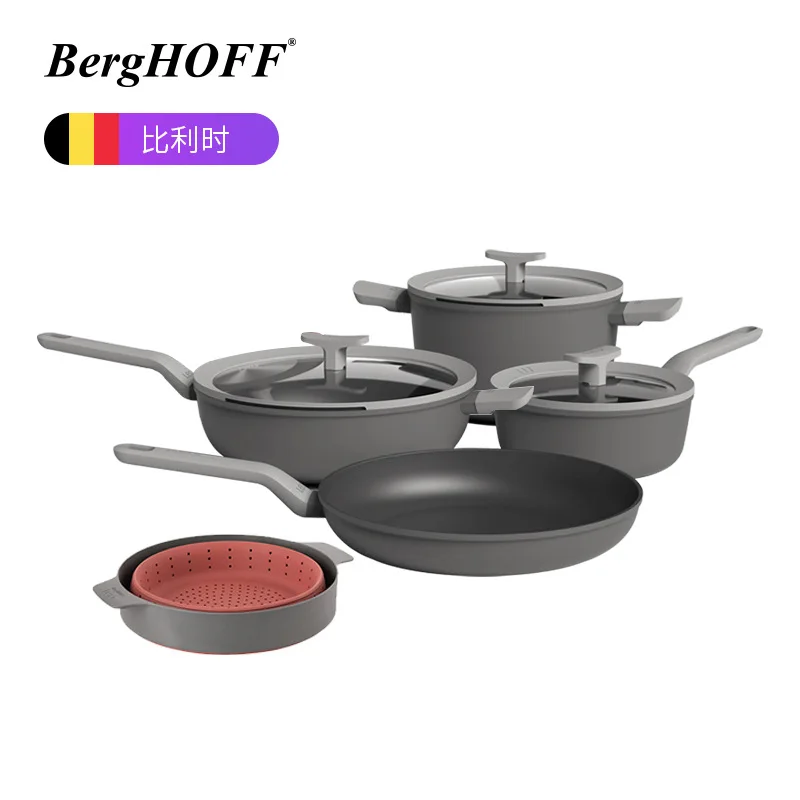 Ensemble de poêles antiadhésives pour la cuisine, poêle à frire, marmite à soupe, marmite à lait, poêles à frire, casseroles, casseroles, ensemble de wok, ménage