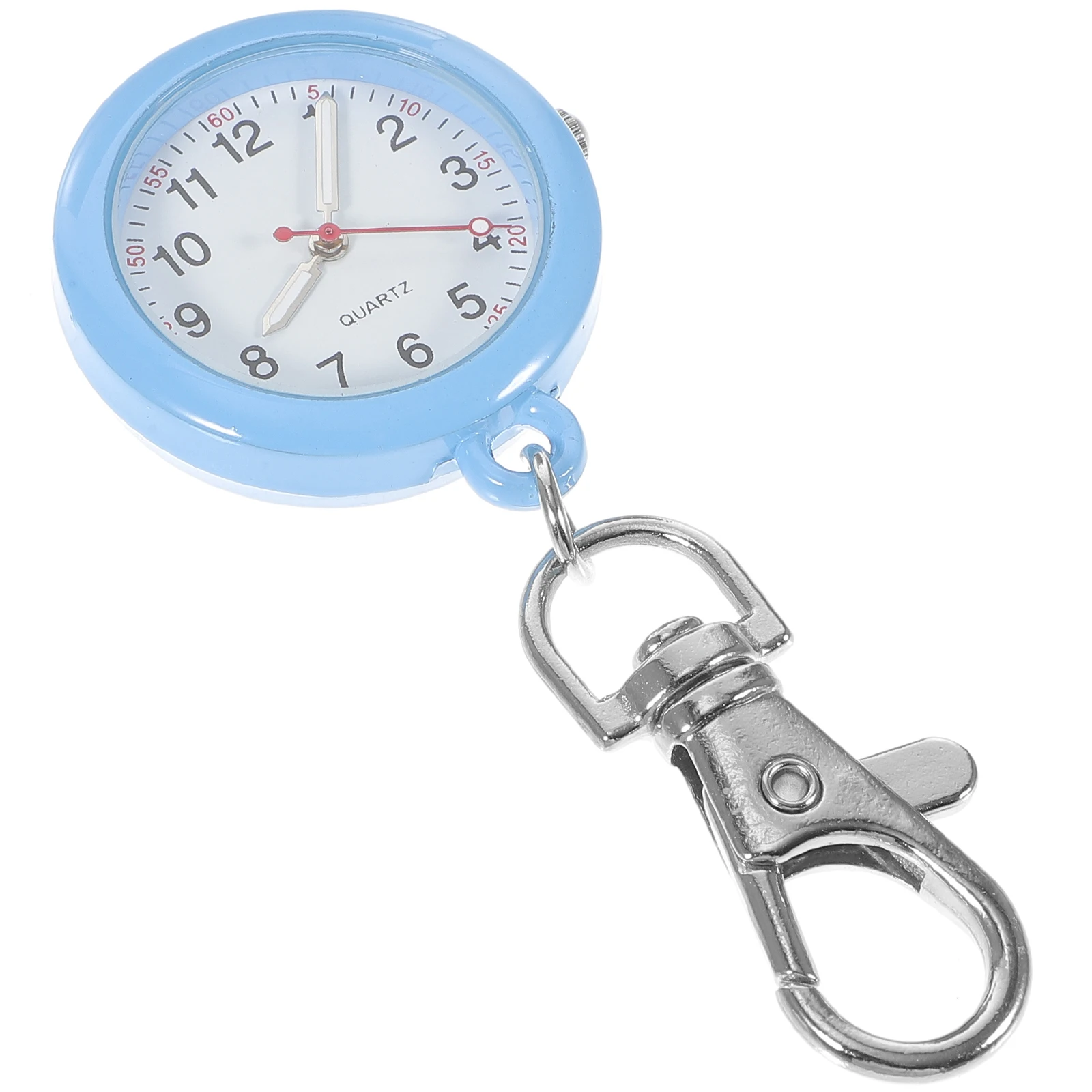 

Nurse Watch Keychain Pocket Pendant Mirror Brooch Metal Ring Vintage Stainless Steel Glass Material Practical Gift