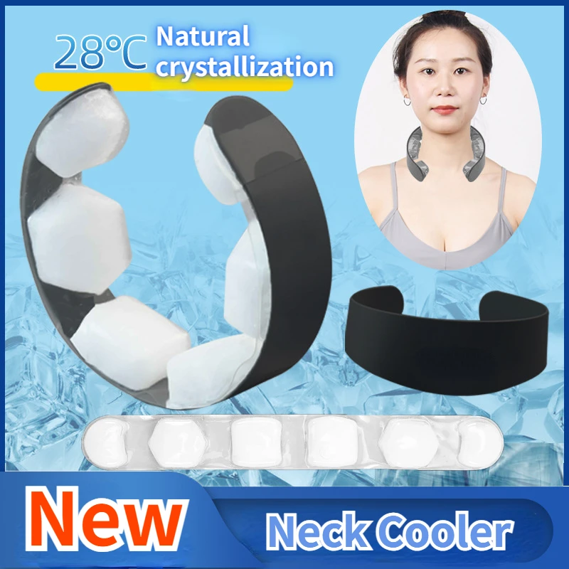 

Summer Neck Cooling Tube Reusable Summer Neck Cooling Ring Ice Neck Circle for Hot Weather Cooler Wraps for Men Women Golf