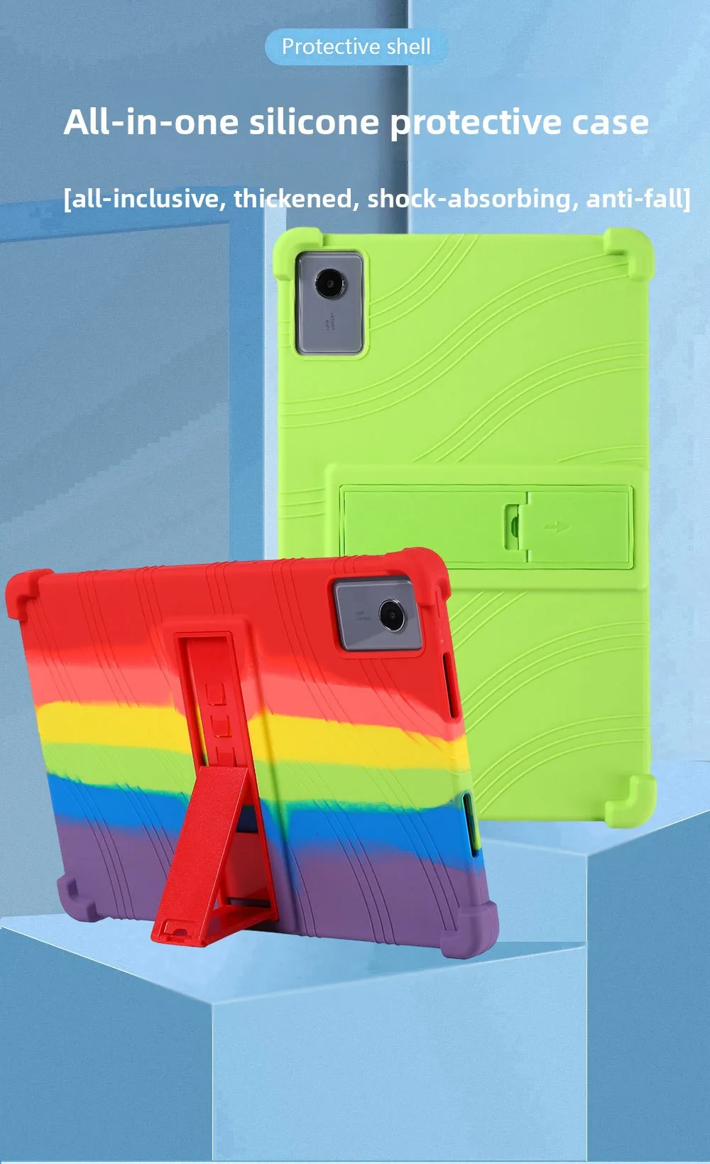 FÜR Lenovo Idea Tab Plus Hülle 12,1 Zoll Silikon stoßfeste Standabdeckung TB361FU Fallschutz – Detail 3
