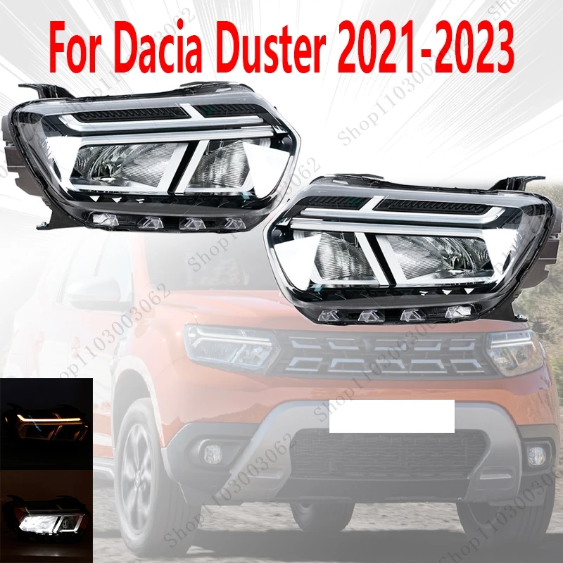

Фара в сборе для Dacia Duster 2021-2023, внешние фары автомобиля, дневные ходовые огни, указатели поворота 260602465R 260106194R