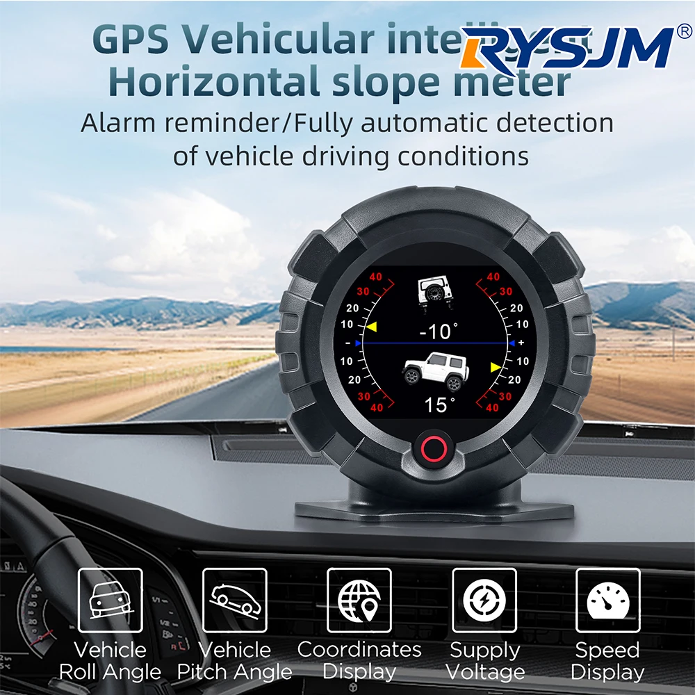 

X95 GPS HUD Car Head Up Display 4x4 Off-road Inclinometer Slope Angle Speed Satellite Timing Car Accessories Multifunction Meter