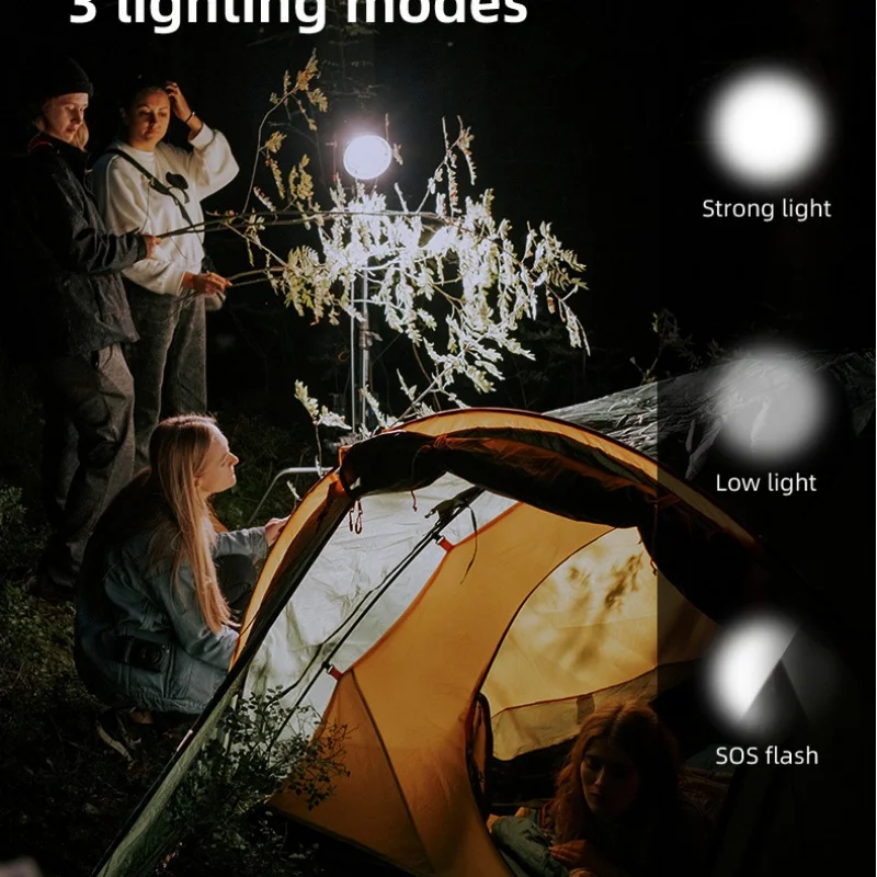 2PCS USB Rechargeable LED Camping Light Bulbs with Hook Portable Emergency Hanging Lamp for Fishing Hiking Tent Outdoor Lighting gallery 2