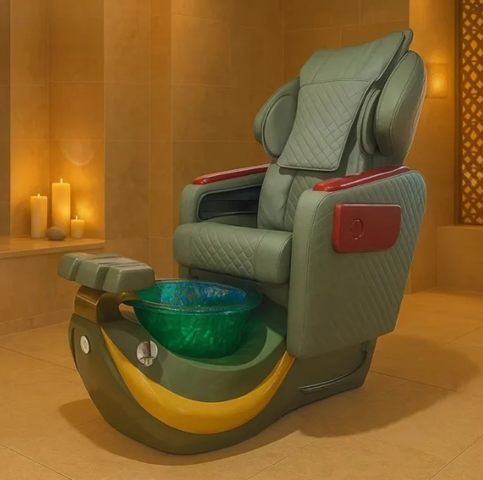 

Professional Salon Furniture Pipeless Luxury Massage Pedicure Chair with Whirlpool Jet