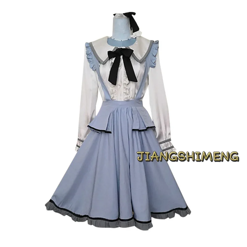 Anime Akiyama Mizuki Cosplay Maid Costume Project Sekai Colorful Stage! Cute Girl Lolita Ruffle Dress Role-Playing Uniform