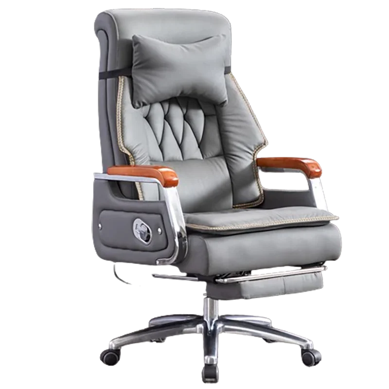 Vintage Aesthetic Office Chair Premium Mobile Comfortable Swivel Gaming Chair Stylish Footrest  Office Furniture