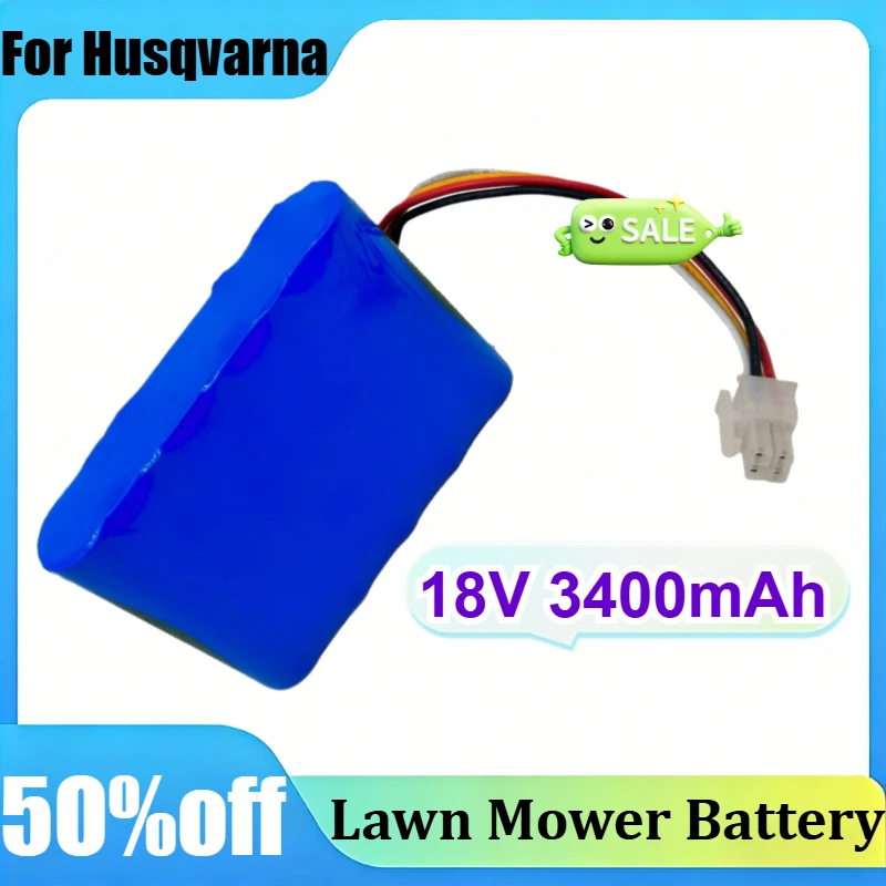 

For Husqvarna Automower 320 584 85 28-01 580683303 589585201 589585202 589585701 18V 2600/3000/3400mAh Lawn Mower Battery