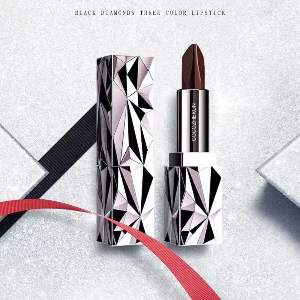 화장품 삼색 립스틱 롱래스팅 보습 립글로스 끈적임 없음 색상 지속 매트 립스틱